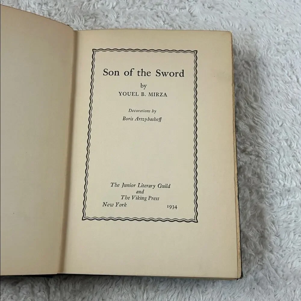 Son of the Sword 1934 Junior Guild Youel‎ B Mirza HC Fair